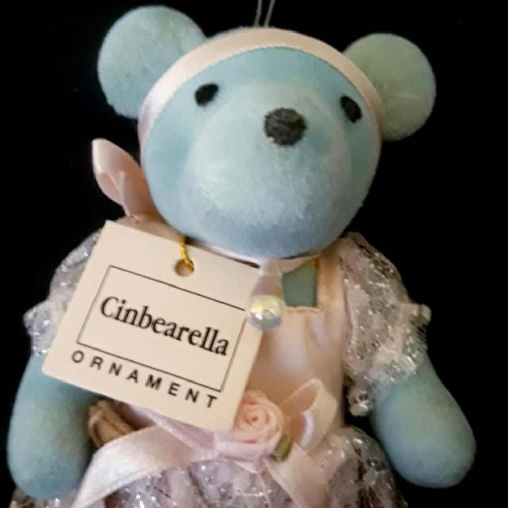 Vtg 1992 North American Bear Co Cinbearella Teddy Bear Ornament - Picture 2 of 11